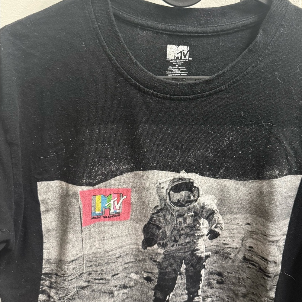 MTV Black and Gray Astronaut Kids Tee